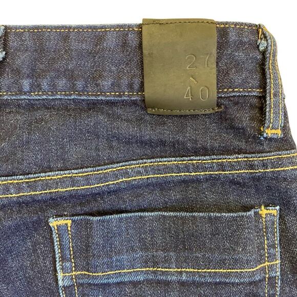 Raleigh Denim Sz 25 Handcrafted DARE White Cone Raw Selvedge Straight Leg Jeans - Picture 10 of 16